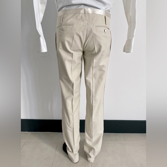 Costume National Cream Suede Tuxedo tux - Picture 6 of 14